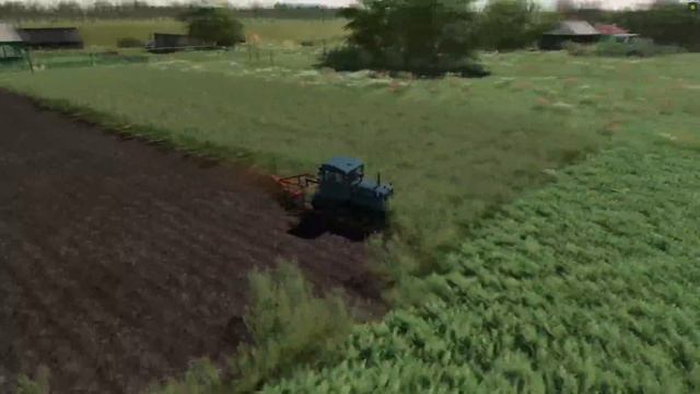 FS19 Timelapse #41 | Одинокий фермер | Купил трактор Т-74, вспахал два давно не паханных участка смотреть онлайн