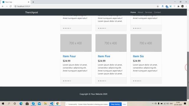 Reactjs Shopping Template Working Example смотреть онлайн