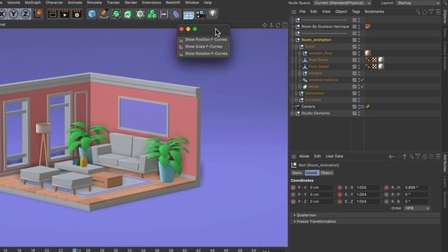 Tip - 322: How To Quickly Access F-Curves In Cinema 4D