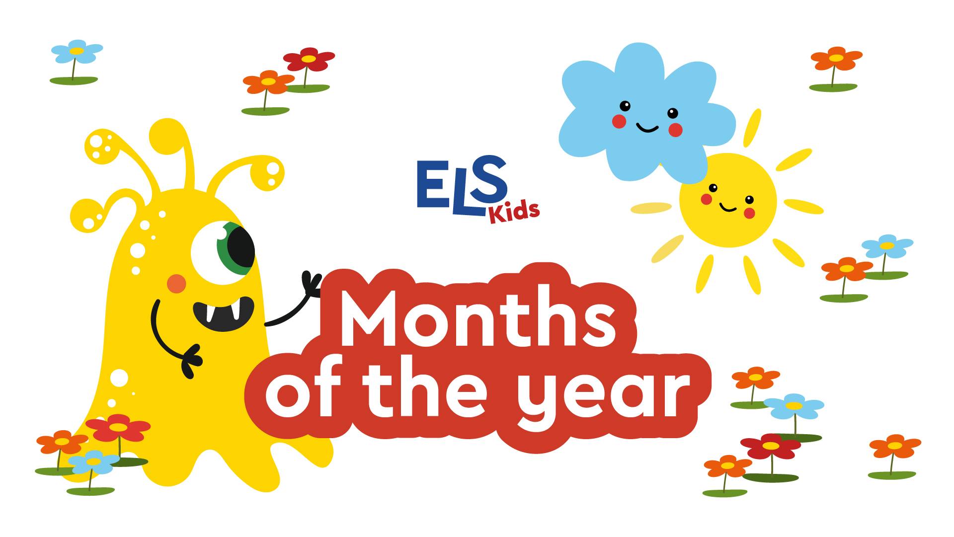 Months and Seasons of the year//Monster video esl//Preschool video смотреть онлайн