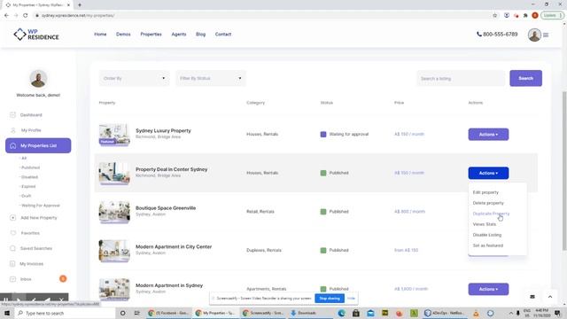 WpResidence 3.5 - the best user dashboard for a real estate WordPress theme! смотреть онлайн