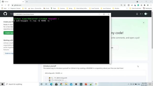 How to Create and add SSH key to GitHub ? | Adding SSH Key to GitHub | GitHub Tutorial in Hindi смотреть онлайн