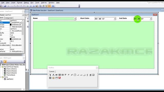 Listbox Fill By DatePickerExcell VBA Userform смотреть онлайн