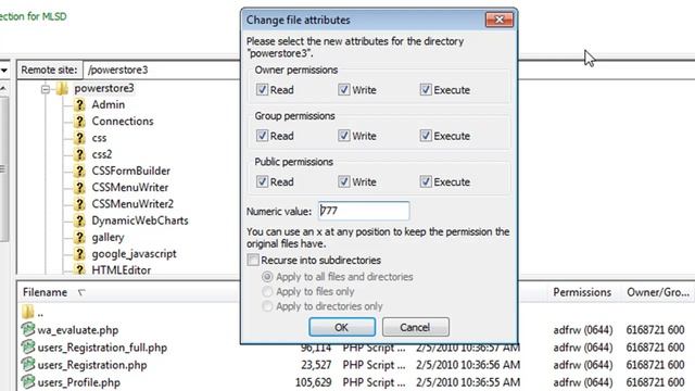 Changing Directory File Permissions смотреть онлайн
