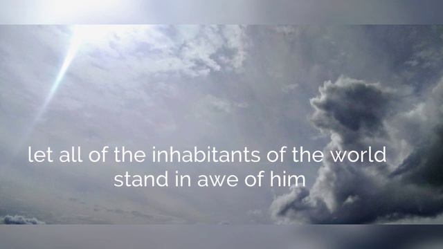 Psalm 33:8-9 KJV Bible verse смотреть онлайн