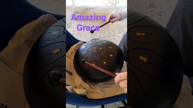 Amazing Grace on my Steel Tongue Drum смотреть онлайн