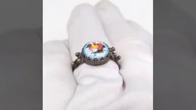Кольцо Ростовская Финифть ❤ смотреть онлайн