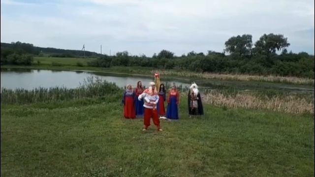 Реконструкция славянского праздника "Три стрелы" п. Рощинский смотреть онлайн