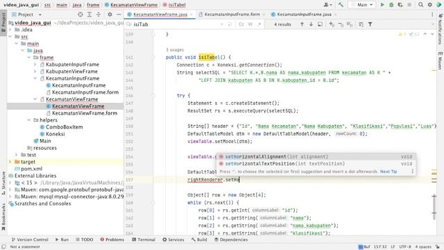 JAVA CRUD IntelliJ IDEA GUI Part 4 смотреть онлайн