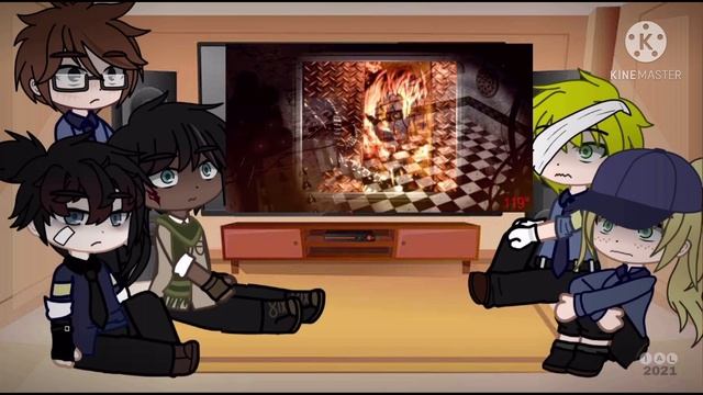 Fnaf nightguards react to Fnaf 6 ending|| original FNAF смотреть онлайн