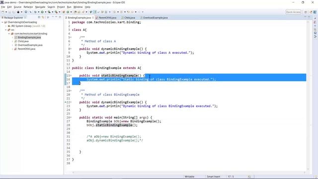 Difference between Overloading and Overriding in Java смотреть онлайн