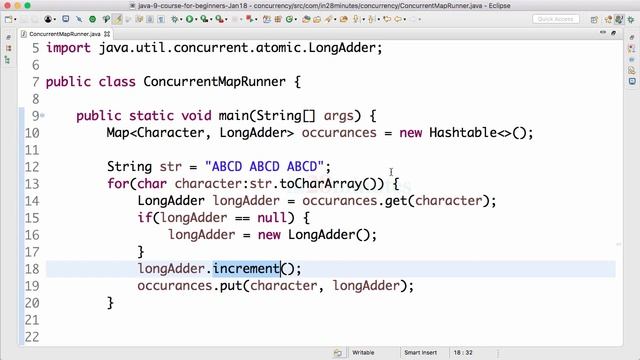 Java Concurrent Collections - 06 - ConcurrentHashMap with example смотреть онлайн