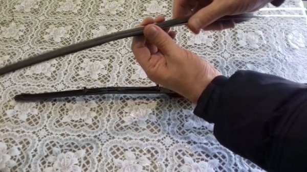 Замена резинок в гибридных дворниках/щетках стеклоочистителей Denso Hybrid