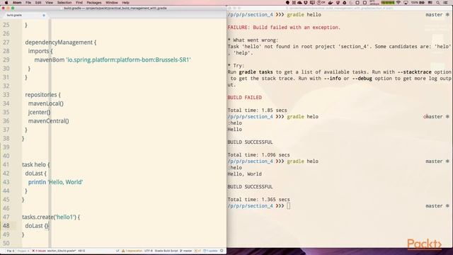 Practical Build Management with Gradle : What Is Task in Gradle? | packtpub.com смотреть онлайн