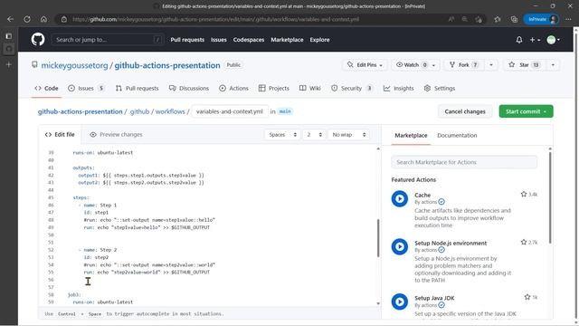 GitHub Actions - Deprecating the save-state and set-output commands смотреть онлайн
