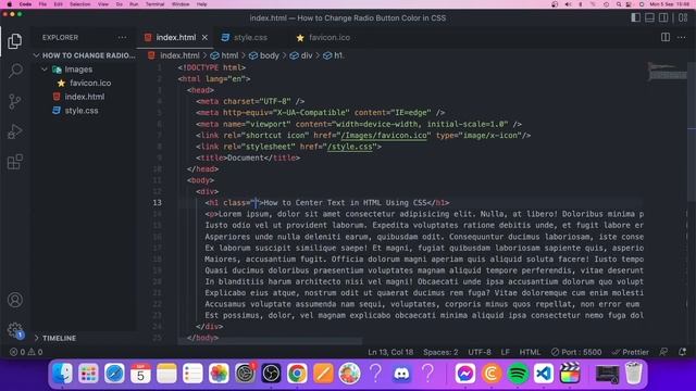 How to Center Text in HTML Using CSS смотреть онлайн