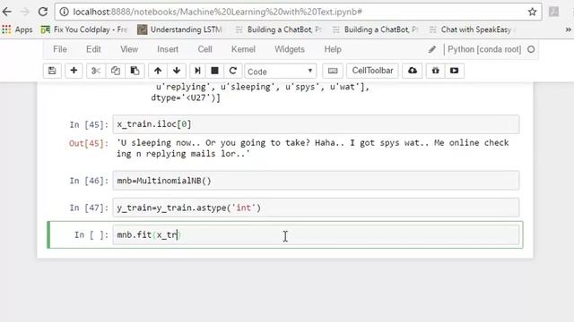 Machine Learning with Text - TFIDF Vectorizer MultinomialNB Sklearn (Spam Filtering example Part 2 смотреть онлайн