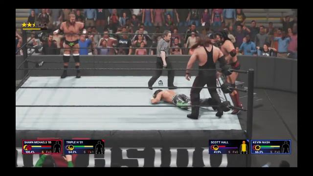 WWE 2K19 Triple H '01 Alt,Shawn Michaels Alt. VS Hall,Nash Elimination Tag Match WWE Tag Titles '02 смотреть онлайн