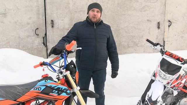 Питбайк KAYO EVOLUTION YX125EM 17/14 KRZ. Сравнение с BASIC. Питбайк, мопед, мотоцикл - что выбрать смотреть онлайн