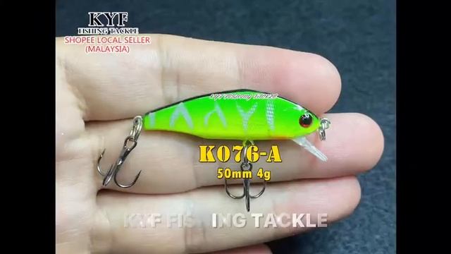 KYF MINNOW SINKING LURE 50ss 4g смотреть онлайн