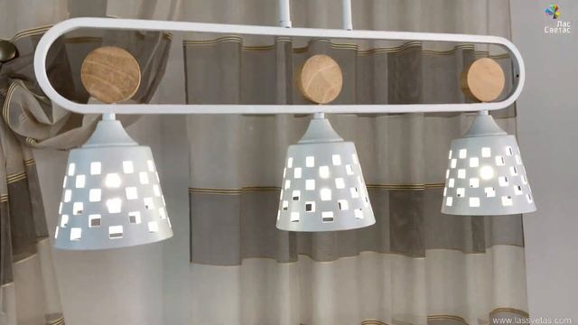 Люстра Лас Светас 79729/3 WT+WOOD. смотреть онлайн