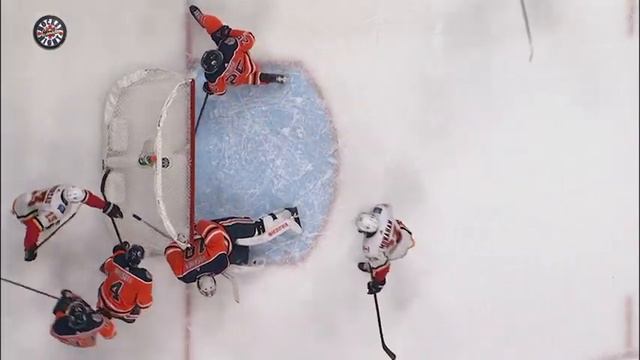Mikko Koskinen save of the season againts Calgary | 20.1.2019 | NHL смотреть онлайн
