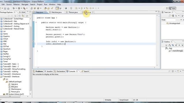 Learn Java Tutorial for Beginners, Part 23: Interfaces смотреть онлайн