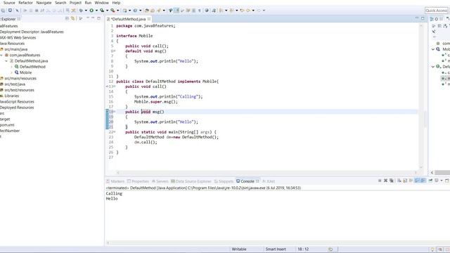 Default method in java 8 смотреть онлайн
