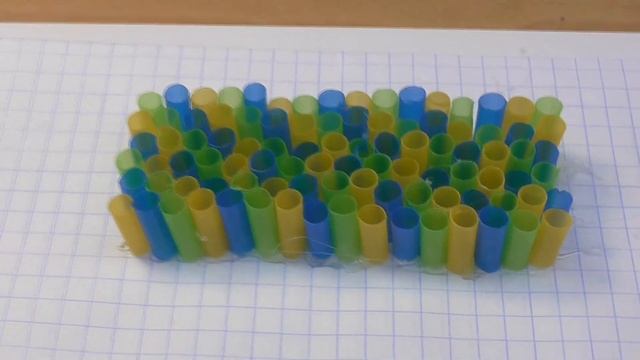 DIY Коврик из трубочек. Подставка своими руками. Мастер-класс смотреть онлайн