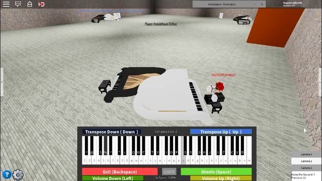 Roblox Chandelier on virtual piano (with autoplayer) смотреть онлайн