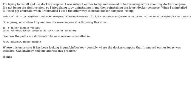 looking for docker-compose in the wrong directory смотреть онлайн