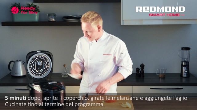 Melanzane con formaggio in Multicooker REDMOND M800S-E смотреть онлайн