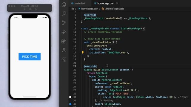 TIME PICKER • Flutter Widget of the Day #26 смотреть онлайн