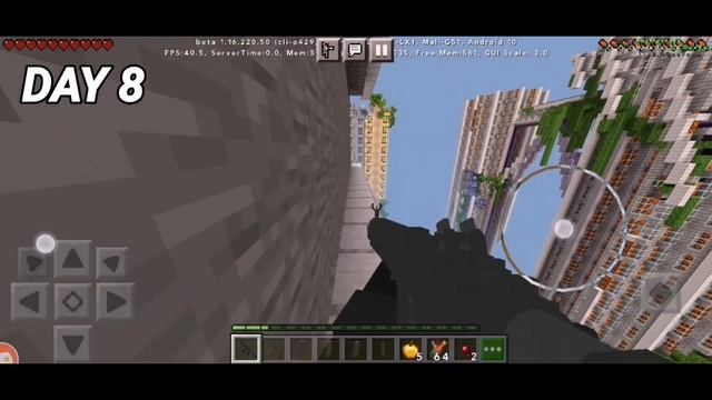 Прожил 100 дней с другом!!! 2 Часть в Minecraft PE.