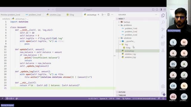 Live session 7: Programming, Data Structures and Algorithms using Python (NPTEL) смотреть онлайн