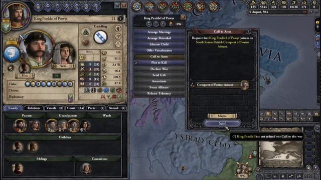 Crusader Kings 2 - The Winter King - Pt.18 "Gawain Joins the Court" [Crusader Kings 2 Mod Gameplay] смотреть онлайн