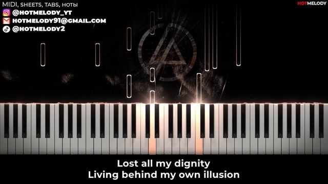 Linkin Park - Lost piano karaoke instrumental cover смотреть онлайн
