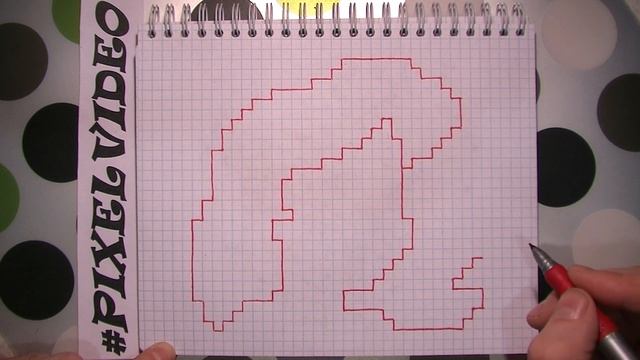 Как рисовать Русалочку по клеточкам / Рисунки по клеточкам #pixelvideo смотреть онлайн