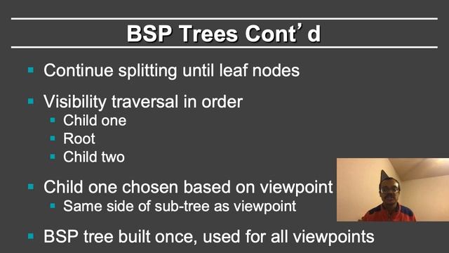 Online Computer Graphics II: Rendering: Raytracing Acceleration: Binary Space Partitioning Trees смотреть онлайн