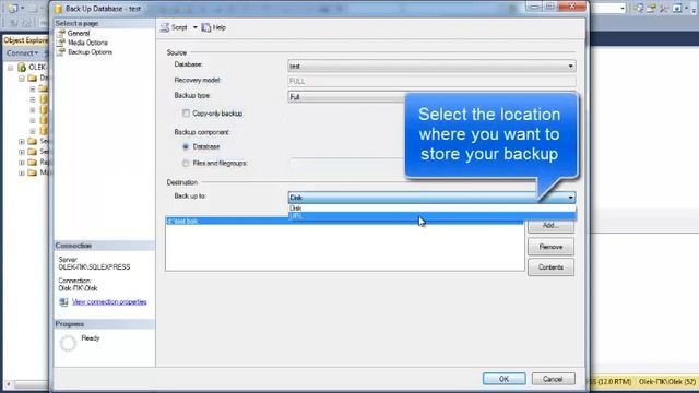 How to backup database with SSMS смотреть онлайн