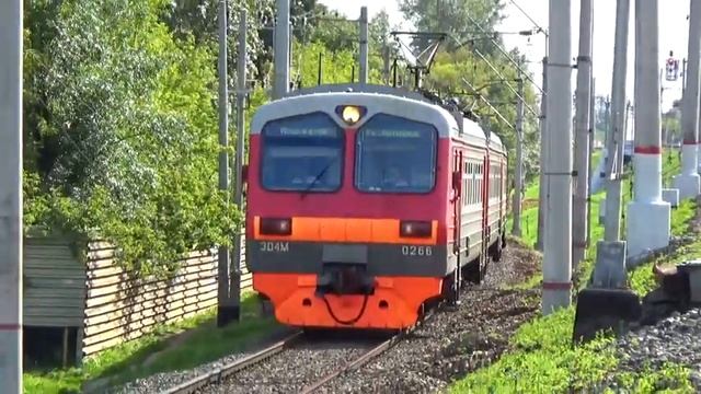 Электропоезд ЭД4М-0266 сообщением "Москва Ярославская - Красноармейск" смотреть онлайн