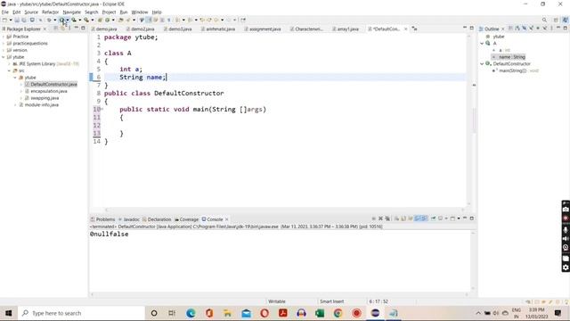 Default Constructor in Java// Hindi Java tutorials смотреть онлайн
