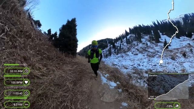 Тренировка по Трейлу "Medeo - Gorelnik": Сколько гелей есть в час? 13км // 1000м+ | Pedro Vizuete смотреть онлайн