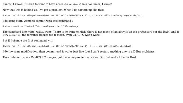 DevOps & SysAdmins: `docker commit` fail while using `/sbin/init` смотреть онлайн