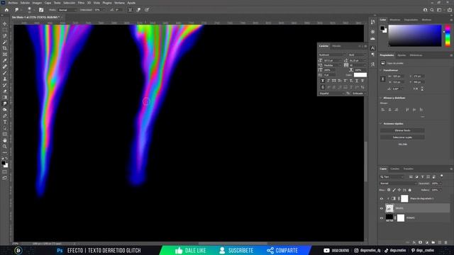 ?? TUTORIAL PHOTOSHOP | Cómo hacer el efecto Texto Líquido Derretido Glitch ó Texto Líquido RGB ⚡️ смотреть онлайн