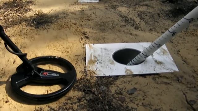 XP Gmaxx II- Tests for detection depth of coins. Замер глубины обнаружения . смотреть онлайн