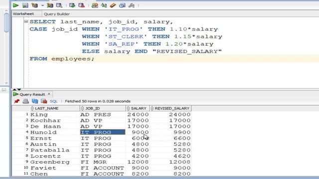 Oracle 12c SQL Workshop: SL#34 CASE, and DECODE Functions in the SQL Statements смотреть онлайн