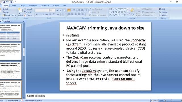 JAVACAM trimming java down to size (Java --Tech talk) смотреть онлайн