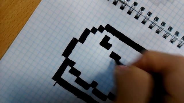 Рисуем по клеточкам (гамбургер) смотреть онлайн