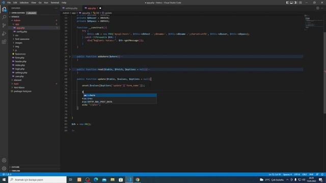 PHP | OOP | Admin panel settings guncelleme işlemleri смотреть онлайн